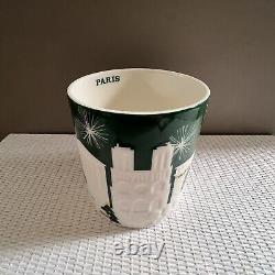 STARBUCKS Green & White Relief PARIS Mug