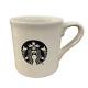 STARBUCKS Large 14 oz Ceramic Coffee Mug Cup Ivory Black Mermaid Logo Tea Cocoa