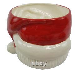 Santa Claus JAMAR MALLORY Cookie Jar Ceramic Punch Bowl Ladle 8 Mugs Christmas