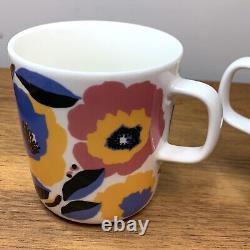 Set / Pair Marimekko Oiva ROSARIUM Coffee Mug Tea Cup Floral Flower Print Roses