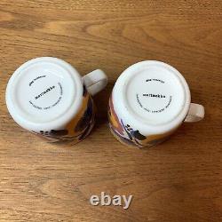 Set / Pair Marimekko Oiva ROSARIUM Coffee Mug Tea Cup Floral Flower Print Roses