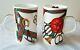 Set of 2 Vintage 12 oz GUCCI Bone China Horse Riding Equestrian Mug Cup England