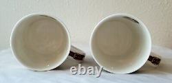 Set of 2 Vintage 12 oz GUCCI Bone China Horse Riding Equestrian Mug Cup England