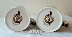 Set of 2 Vintage 12 oz GUCCI Bone China Horse Riding Equestrian Mug Cup England