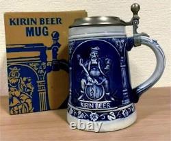 Shelf 7 Retro Kirin Beer Mug With Lid Stein Ceramic