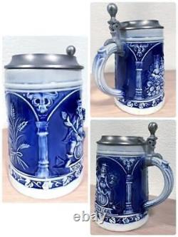 Shelf 7 Retro Kirin Beer Mug With Lid Stein Ceramic