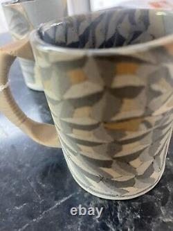 Siegele and Haley Buzzard Mountain pottery face coffee mug (4) Four New Mugs