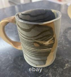 Siegele and Haley Buzzard Mountain pottery face coffee mug (4) Four New Mugs