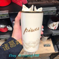 Starbucks 2019 Constellation 12oz Pisces Cup Double Ceramic Mugs Gift Collection