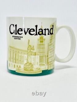 Starbucks Cleveland Ohio State Cup Coffee Mug Collector Icon Series 16oz RARE