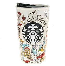 Starbucks Dallas Texas Cowboy Boot Ceramic Traveler Tumbler Coffee Mug 12oz 2016