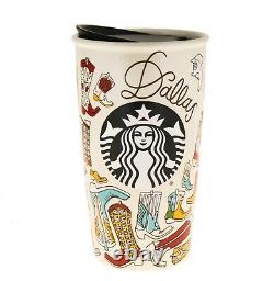 Starbucks Dallas Texas Cowboy Boot Ceramic Traveler Tumbler Coffee Mug 12oz 2016