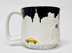 Starbucks New York Yellow Taxi Cab Skyline Relief Mug Limited City Icon 18Oz