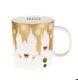 Starbucks Prague Czech Christmas Relief Gold Mug Limited 2014 City Icon 18Oz