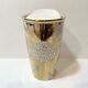 Starbucks Swarovski Crystal Ceramic 2014 Tumbler Gold Travel Mug 12oz Coffee Cup