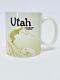 Starbucks UTAH State Cup Coffee Mug Collector Icon Series Skier 16oz RARE