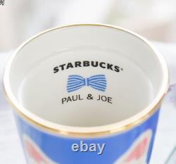 Starbucks paul & joe Cat Double Wall Ceramic Mug 355ml Blue new