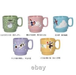 Studio Ghibli Stacking Mug Tableware Cup totoro kiki howl porco spirited 5 set