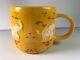 Thailand Starbucks Coffee Mug Songkran Festival 2016 Yellow Embosed Elephants