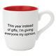 That's All Holiday Mug My Opinion Size 4.25 in H 16 oz Lot of 4