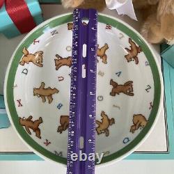 Tiffany Co Alphabet Bears Childs Plate Mug Cup Ceramic ABC's 2006 Japan W Box