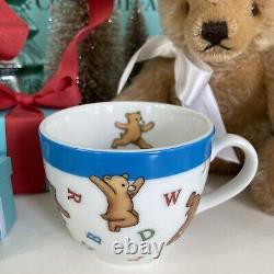 Tiffany Co Alphabet Bears Childs Plate Mug Cup Ceramic ABC's 2006 Japan W Box