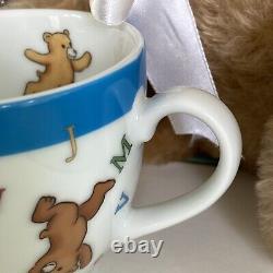 Tiffany Co Alphabet Bears Childs Plate Mug Cup Ceramic ABC's 2006 Japan W Box