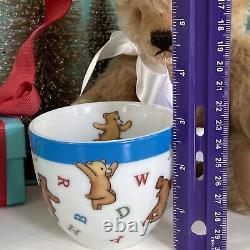 Tiffany Co Alphabet Bears Childs Plate Mug Cup Ceramic ABC's 2006 Japan W Box