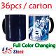 US Stock 11OZ Color Changing Mugs, Blank Sublimation Magic Cup Black/Glossy