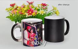 US Stock 11OZ Color Changing Mugs, Blank Sublimation Magic Cup Black/Glossy