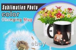 US Stock 11OZ Color Changing Mugs, Blank Sublimation Magic Cup Black/Glossy