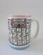 VTG Wedgwood Large London to Bristol John Ogilby Map Mug