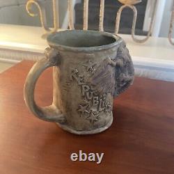 Vintage 71 Rumph Republican Elephant Head Mug With Tied Up Donkey Inside Rare