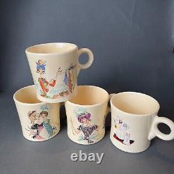 Vintage Fiesta Tom and Jerry mug set