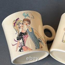 Vintage Fiesta Tom and Jerry mug set