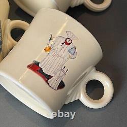 Vintage Fiesta Tom and Jerry mug set