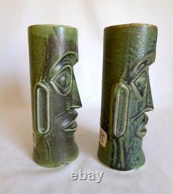 Vintage Mark Thomas Outrigger Cannery Row Monterey Sneaky Tiki Ceramic Mugs New