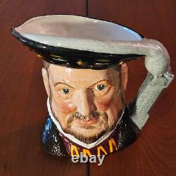 Vintage Royal Doulton King Henry VIII & 6 Wives Toby Mugs, Large, Complete Set