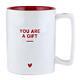 You Are A Gift Holiday Organic Mug Capacity 16 oz Size 4.5 in H Lot of 4